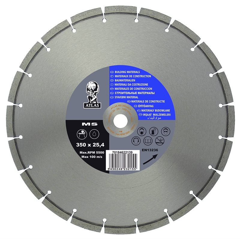 DIAMANTKLINGA ATLAS UNIVERSAL 180X7X2.3X22.23