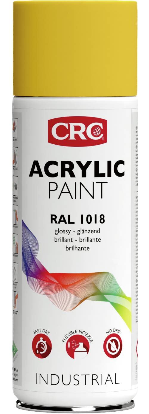 FÄRG AKRYL ZINK GUL RAL 1018 CRC AE 400ML