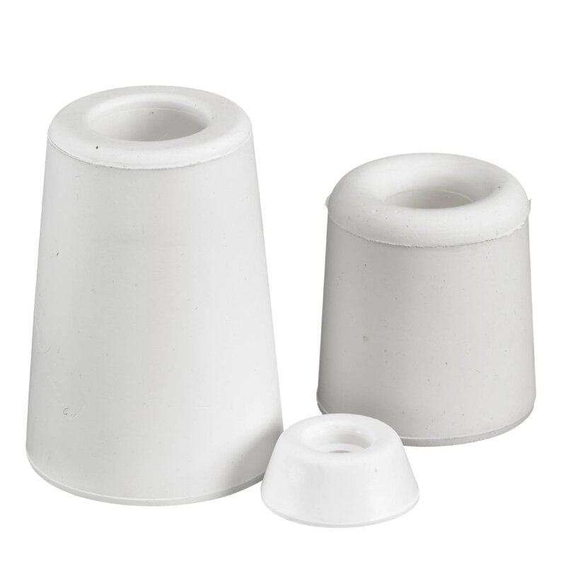 DÖRRSTOPP STRUKTUR GUMMI VIT 40X36MM