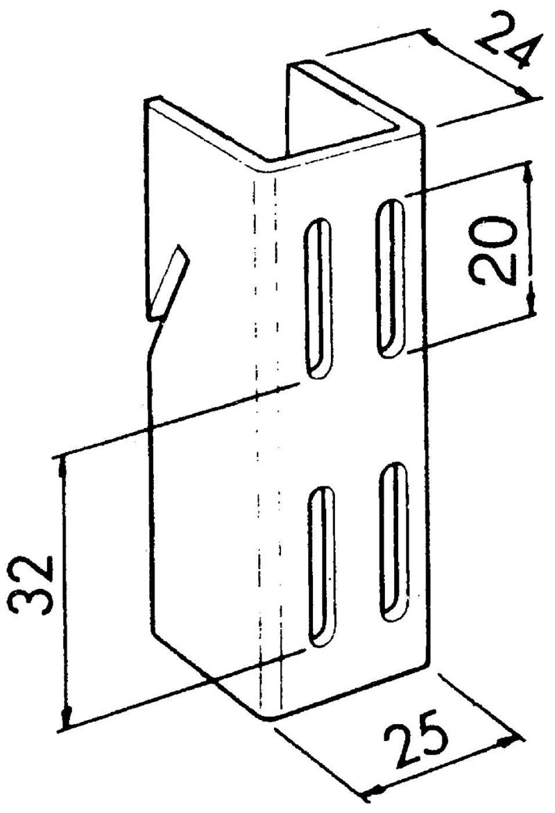 HÄNGSKENA ELFA 426618 VIT 1532MM