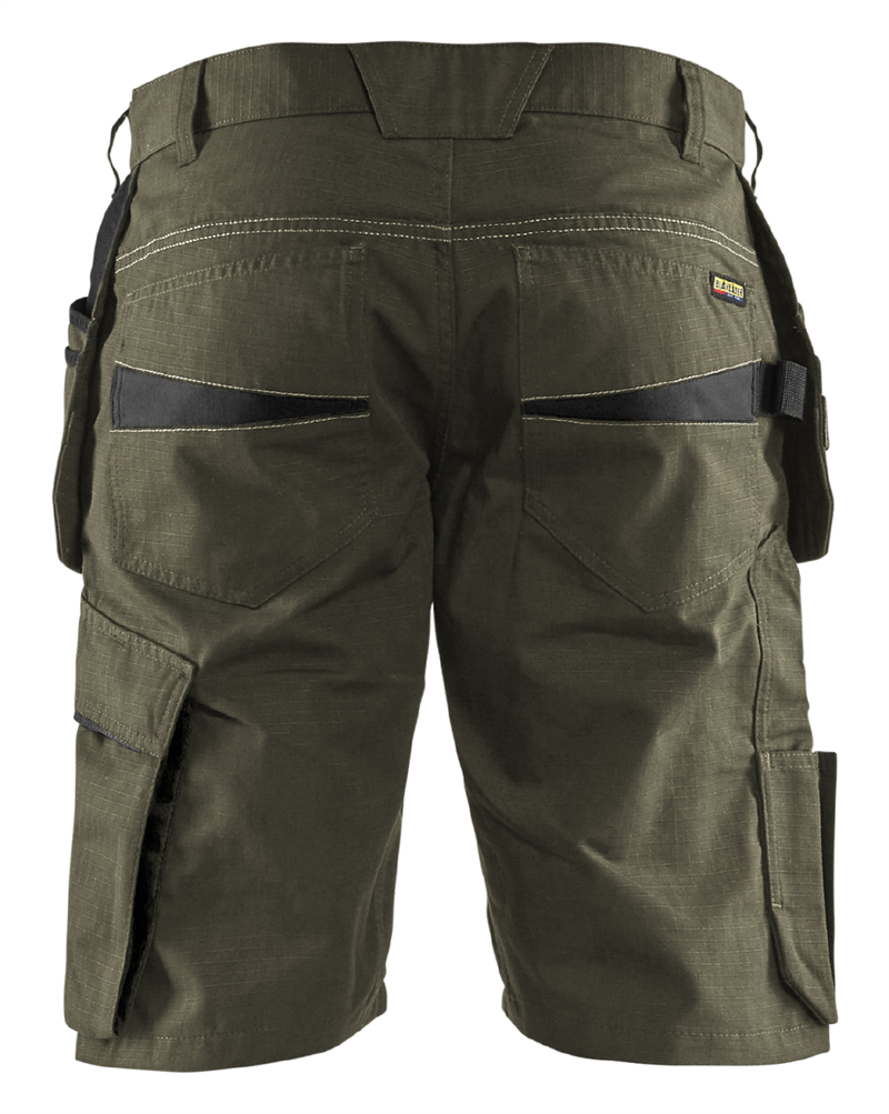 SHORTS 14941330 BLÅKLÄDER MÖRK OLIVGRÖN/SVART C44
